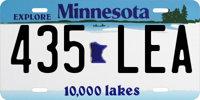 MN license plate 435LEA