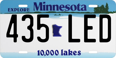 MN license plate 435LED