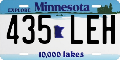 MN license plate 435LEH