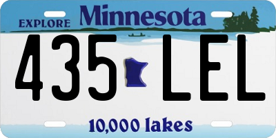 MN license plate 435LEL