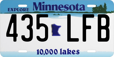 MN license plate 435LFB