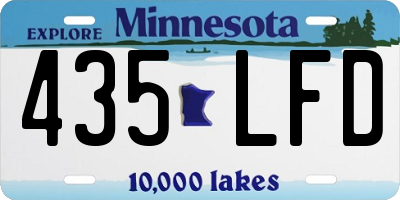 MN license plate 435LFD