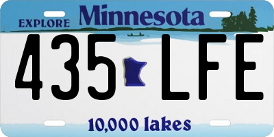 MN license plate 435LFE