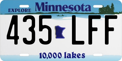 MN license plate 435LFF