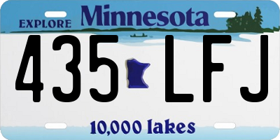 MN license plate 435LFJ