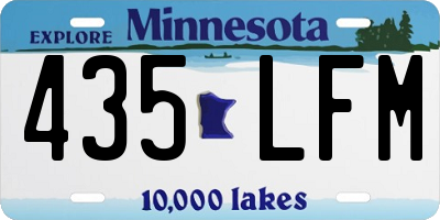 MN license plate 435LFM