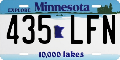 MN license plate 435LFN