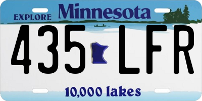 MN license plate 435LFR