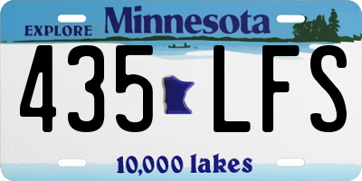 MN license plate 435LFS
