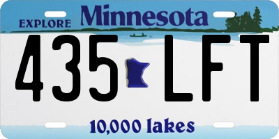MN license plate 435LFT