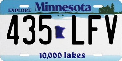 MN license plate 435LFV