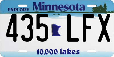 MN license plate 435LFX