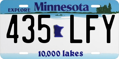 MN license plate 435LFY