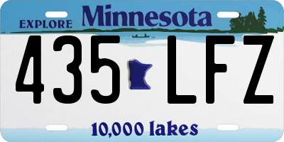 MN license plate 435LFZ