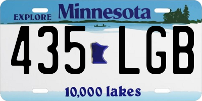 MN license plate 435LGB