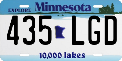 MN license plate 435LGD