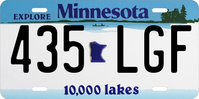 MN license plate 435LGF