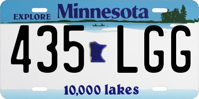 MN license plate 435LGG