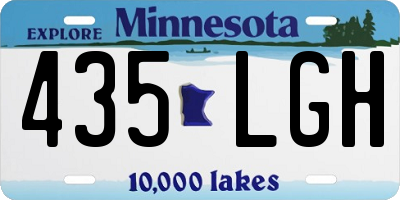 MN license plate 435LGH