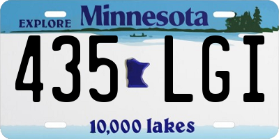 MN license plate 435LGI