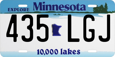 MN license plate 435LGJ