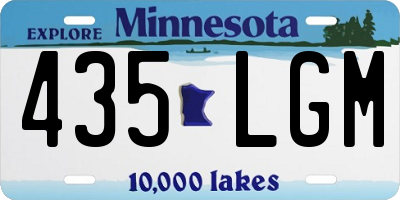 MN license plate 435LGM