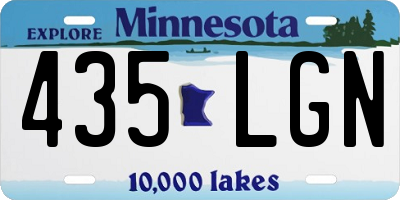MN license plate 435LGN