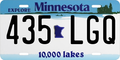 MN license plate 435LGQ