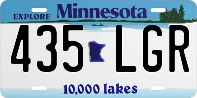 MN license plate 435LGR