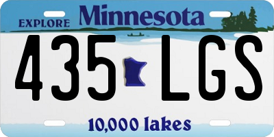 MN license plate 435LGS