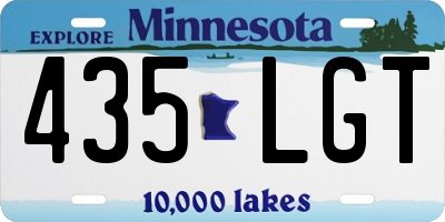 MN license plate 435LGT