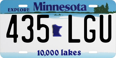 MN license plate 435LGU