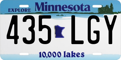 MN license plate 435LGY