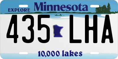 MN license plate 435LHA