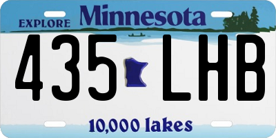 MN license plate 435LHB