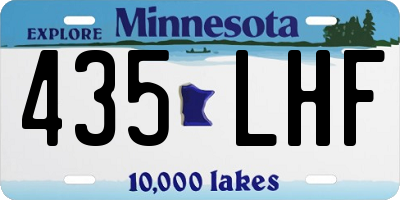 MN license plate 435LHF