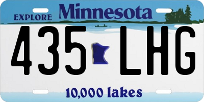 MN license plate 435LHG
