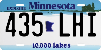 MN license plate 435LHI
