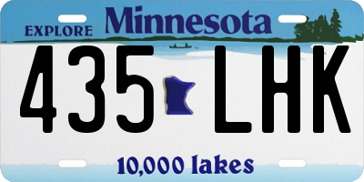 MN license plate 435LHK