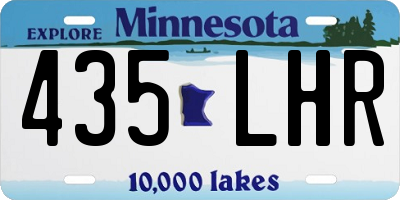 MN license plate 435LHR