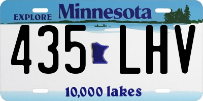 MN license plate 435LHV