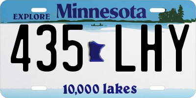 MN license plate 435LHY