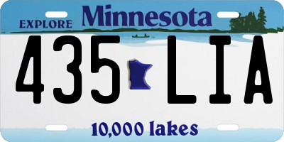 MN license plate 435LIA