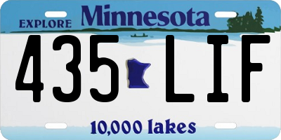 MN license plate 435LIF