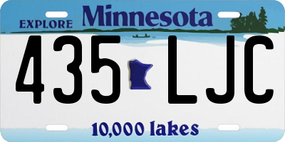 MN license plate 435LJC