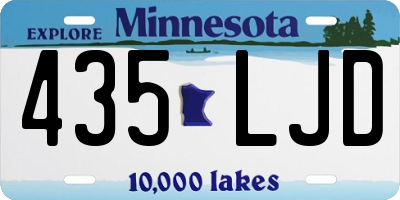 MN license plate 435LJD