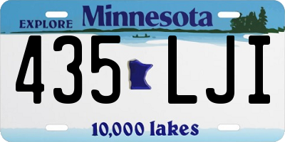 MN license plate 435LJI