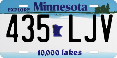 MN license plate 435LJV