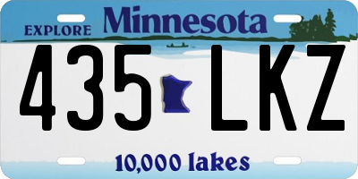 MN license plate 435LKZ