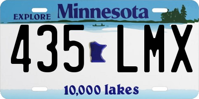 MN license plate 435LMX